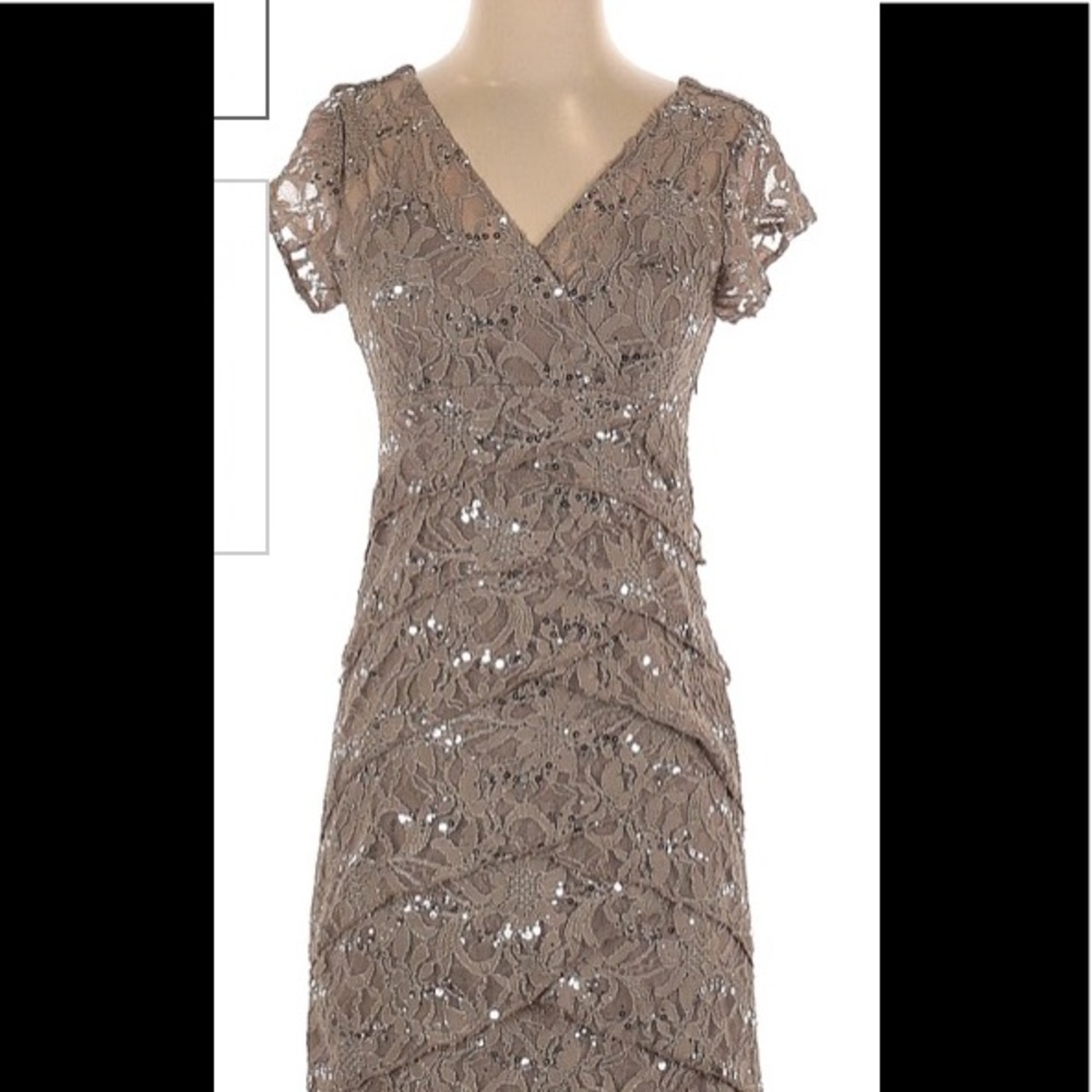 Womens Fancy dress. Brand is Scarlett. Size 8. Color taupe. Brand new with tags.